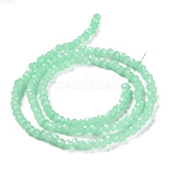 Запекание расписных стеклянных бусин с имитацией нефрита&nbsp;LS-DGLA-A034-J2MM-A22