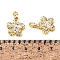 Pendentifs en laiton zircon cubique transparent&nbsp;CU-CBA84C5-06G