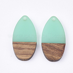 Pendentifs en bois de résine et de noyer&nbsp;RESI-S358-16K