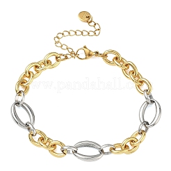 Figaro-Kettenarmbänder aus 304er Edelstahl für Damen&nbsp;BJEW-A169-09GP