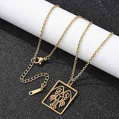 Ожерелье из нержавеющей стали 304&nbsp;LS-NJEW-D330-01G-04