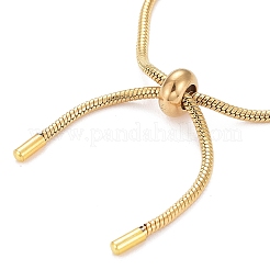 Verstellbares Schiebearmband aus 304 Edelstahl/Bolo-Armbänder herstellen&nbsp;X-BJEW-F412-04G