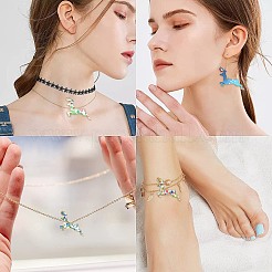 45шт 9 цвета сплава эмалевые подвески&nbsp;ENAM-CJ0002-42