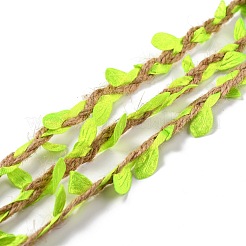 Поделки венок листва зеленые листья лента декоративный&nbsp;LS-OCOR-M007-01B