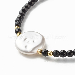 Pulsera elástica de mal de ojo para niña mujer&nbsp;BJEW-JB06959-01