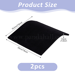 Présentoirs à bijoux et colliers en MDF avec tapis en velours&nbsp;NDIS-WH0001-29