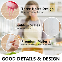 Портативная пустая пластиковая бутылка для домашних животных&nbsp;AJEW-WH0534-36