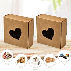 10 шт. упаковочные коробки из крафт-бумаги&nbsp;CON-YW0001-75