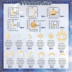 144 шт. 18 стиля латунных подвесок и соединительных подвесок с наборами фурнитуры&nbsp;FIND-GA0007-59