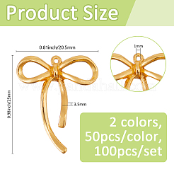 100 шт. 2 цвета подвески из сплава в тибетском стиле&nbsp;FIND-FH0011-77