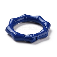 スプレー塗装された合金スプリングゲートリング  八角形  ミックスカラー  30x28x5mm  内径：19mm&nbsp;PALLOY-K257-05