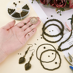 Spacer бисер латунные&nbsp;KK-PH0036-61AB