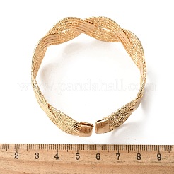 Электрофорез железные браслеты-манжеты для женщин BJEW-M057-02G