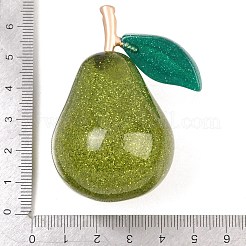 Große Anhänger aus Kunstharz mit Fruchtmotiven&nbsp;FIND-E053-01B-G