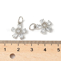 Латунные микро проложить кубического циркония подвески&nbsp;KK-U067-04P