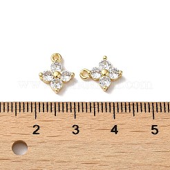 Латунь со стеклянными подвесками со стразами&nbsp;KK-B079-17G