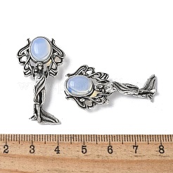 Подвески из латуни и опалита в форме ангела&nbsp;KK-D361-02AS-20