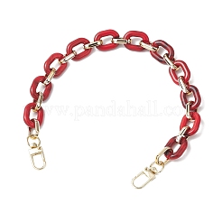 4 шт. 4-цветная акриловая с пластиковой цепочкой овального звена CCB&nbsp;AJEW-BA00177