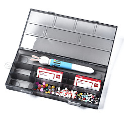 Прямоугольные полипропиленовые (полипропиленовые) контейнеры для хранения бусинок CON-S043-047