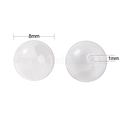 100шт 8мм бусины из натурального селенита DIY-LS0002-17