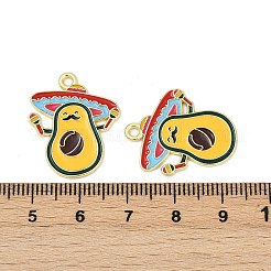 Pendentifs en émail en alliage sur le thème cinco de mayo&nbsp;ENAM-V001-05G-G