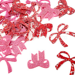 24 шт. 4-х цветные акриловые подвески для бокалов для вина&nbsp;AJEW-TA0002-87