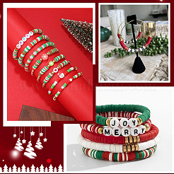 DIY Schmuckherstellungssets mit Weihnachtsmotiven&nbsp;DIY-SP0001-73