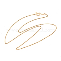 Латунные ожерелья из цепочек пшеницы для женщин и мужчин NJEW-Z068-12G