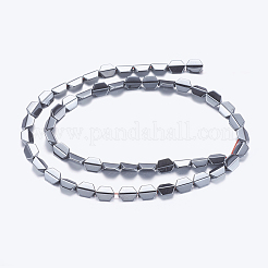 Non magnetici perle ematite sintetico fili&nbsp;G-P338-12A-6x8mm
