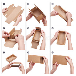 Коробка ящика крафт-бумаги CON-YW0001-03D-A