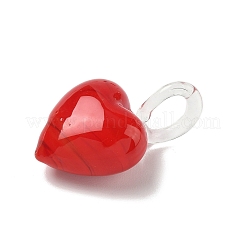 Рождество ручной работы Lampwork подвески LAMP-L081-01G