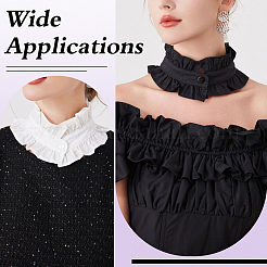 2 faux col en coton bicolore&nbsp;DIY-ME0003-25