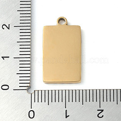 Pendentifs en acier inoxydable 304 avec placage ionique (IP)&nbsp;STAS-D025-06G-01