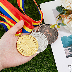 3шт. 3-х цветная медаль из сплава&nbsp;AJEW-FH0005-80