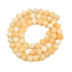 Natürliche gelbe Jade Perlen Stränge&nbsp;GG-NH0014-C02-6mm