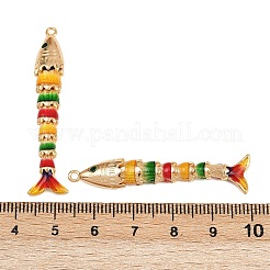 Ottone micro spianare pendenti zirconi&nbsp;KK-H081-05G-03
