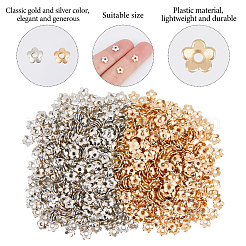 1000 шт. 2-х цветные пластиковые колпачки для бусин ccb&nbsp;CCB-DC0001-16