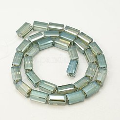 Perline di vetro palccato&nbsp;EGLA-J023-12x6mm-WLS10