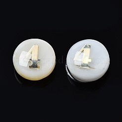 Бусины из натуральных пресноводных ракушек SHEL-N003-20-04