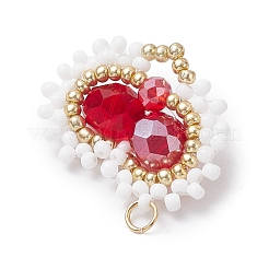 Стеклянные подвески из бисера&nbsp;PALLOY-MZ00388-01