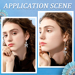 30 шт. 3 стиля стойки с покрытием из экологически чистой латуни крючки для сережек KK-BBC0010-18S