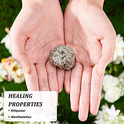 Самородки украшения из натурального пирита&nbsp;DJEW-WH0042-02