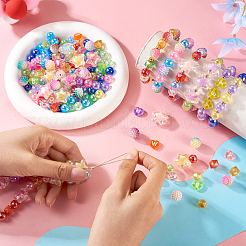 DIYキャンディーカラーブレスレット作りキット  スター&キューブ&ハート&イミテーションパールアクリルビーズ含む  ミックスカラー  ビーズ：380個/セット&nbsp;DIY-TA0004-62