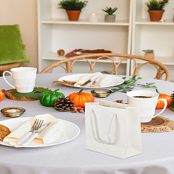 Leere Verpackungstüten aus Papier mit Polyestergriffen&nbsp;ABAG-WH0063-082