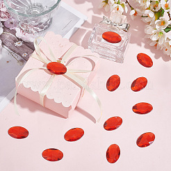 100 шт. акриловые кабошоны со стразами и плоской спинкой&nbsp;OACR-OC0001-19A