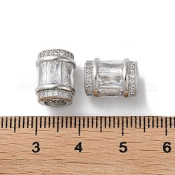 Латунные микро проложить Цирконий Европейский бисером KK-F872-03P