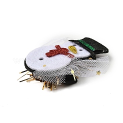 Pince à cheveux en tissu alligator pailleté sur le thème de Noël&nbsp;PHAR-U002-01B