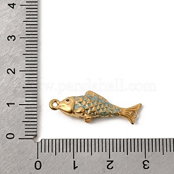 Эмалированные подвески-фигурки в виде рыбок из нержавеющей стали 304&nbsp;STAS-B128-54G-06