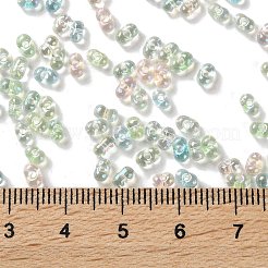 Стеклянный бисер с цветным покрытием ab&nbsp;SEED-L011-06B-07