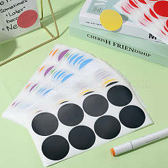60 шт. 10-х цветные самоклеящиеся наклейки из ПВХ AJEW-SP0002-45
